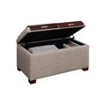 thumbnail image 2 of Convenience Concepts Pouf de Rangement Confortable avec Plateaux en Tissu Tanné Designs4, 2 of 3