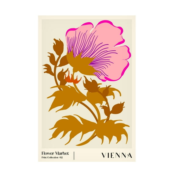 Trademark Fine Art NKTN Flower Market Vienna Canvas Wall Art
