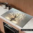 thumbnail image 6 of 1 piece, stove panel and cooktop panel protection pad, 2D flat dreamy butterfly life tree pattern kitchen decorative countertop pad, suitable for stoves, washing machines, dryers, coffee machines, mu, 6 of 11