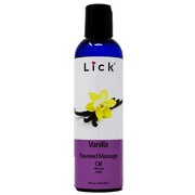 Lick Vanilla Flavored Massage Oil – Body Safe, Edible and Moisturizing