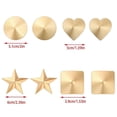 thumbnail image 3 of Women's Metal Nipple Covers Reusable Self Adhesive Silicone Pasties Raves Breast Petals Sticky Bras Nipple Stickers Style 9, 3 of 5