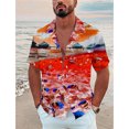 thumbnail image 3 of Camisas hawaianas con estampado 3D de peces marinos para hombre, camisas de verano de manga corta con botones hacia abajo, ropa de playa para hombre, 3 of 5