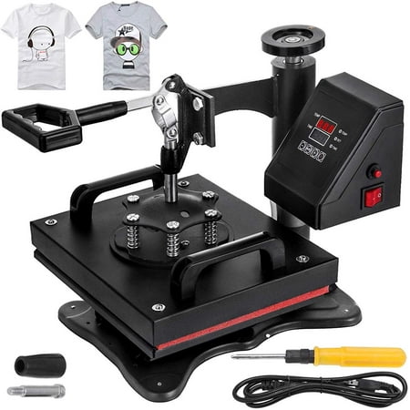 Digital Nail Printer Machine VEVOR 12X10 Inch Heat Press Dual Digital Heat Press Machine 650W T-Shirt Sublimation Printer Transfer ()