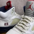 thumbnail image 3 of Ni - ke Air Jordan 5 Retro Olympic Independence Day Size 10 136027-103 White USA OG Rare, 3 of 5