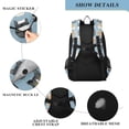 thumbnail image 4 of FORMRS Unisex School Backpack 17" Student Travel Bag with Laptop Compartment, Cartoon Cute Cat, 4 of 7