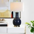 thumbnail image 2 of Safavieh Judy Ceramic Royal Blue Lamp with White Shade, 2 of 5