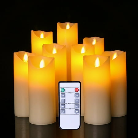 candles pillar bulk light cheap flameless led flickering ivory remote pink timer battery operated adinaporter wax smooth key dialog displays