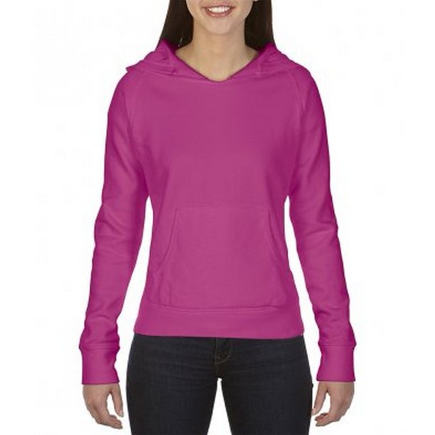 Comfort Colors - Sudadera con capucha para mujer (Frambuesa)