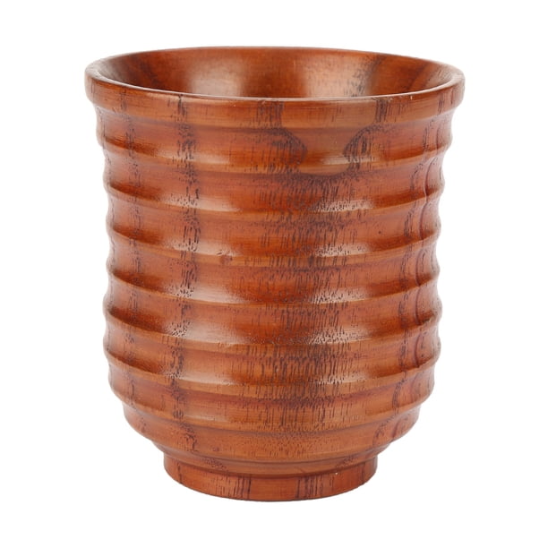 Taza de Té de Agua natural artesanal ANGGREK de Madera Forma cilíndrica