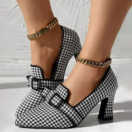 

Block Heels Women s Sandals Black Fashionable Pointed Butterfly Versatile Shoes Gifts for Women Over 60 39