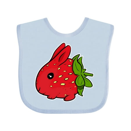 

Inktastic Strawberry Lover Bunny Rabbit Gift Baby Boy or Baby Girl Bib