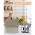 thumbnail image 4 of Beige Brown Ombre Stand Mixer Dust Cover with Storage Pocket & Handles, Abstract Modern Art Gradient Fits All Tilt Head & Bowl Lift Kitchen Appliance Cover Organizer Bag Accessories, 6-8 Quart, 4 of 6