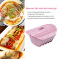 thumbnail image 4 of Batería de Cocina Fish Bowl Steamer Color sólido Silicona para microondas Horno Asado Utensilios de cocina Wdftyju Libre de BPA, 4 of 8