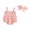 Pink, variant on Baby Toddler Girl 2Pcs Summer Outfits 3 6 12 18 Months Sleeveless Bow Print Smocked Romper with Headband Set Infant Clothes