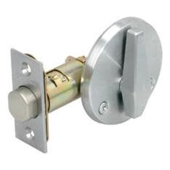 Schlage B580-626 Grade 2 Deadbolt-Door Bolt, 626 - Satin Chrome, Adjustable 2-3/8 Or 2-3/4" Backset, Non Handed, Steel; Zinc; Brass