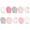 Pink Floral, variant on 0-6 Months Cotton Baby Infant Girl Scratch Mittens, Pink Floral