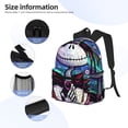 thumbnail image 3 of Goofa The Nightmare Before Christmas Pattern Casual Backpack – School Backpack Lightweight & Ergonomic Design, Water-Resistant, Spacious & Comfortable, Travel, 3 of 6