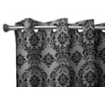 thumbnail image 6 of Grommet Blackout Curtain Taffeta Damask 56" Wide Tall Curtain, 6 of 11