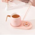 thumbnail image 3 of nipocaio Constant Heating Coaster Isolation Thermique Intelligente Coaster Bureau Heating Coaster Chaud Tasse à Lait Vert Chaud, 3 of 5