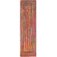 thumbnail image 2 of SAFAVIEH Cape Cod Miah Geometric Runner Rug, Red/Multi, 2'3" x 20', 2 of 7