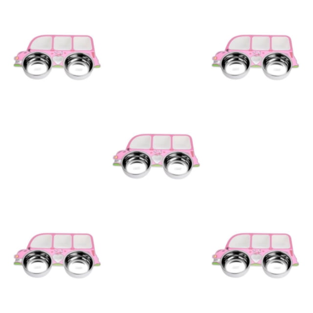 Advancent Juego de vajilla para niños de acero inoxidable Cuchara Tenedor Diseño de compartimiento en forma de dibujos animados Cuenco Type2 NO2