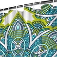 thumbnail image 4 of Mandala Shower Curtain 72x84 Inch Waterproof Bathroom Curtain Ethnic Tribal Boho Design Premium Polyester Fabric with 12 Hooks, 4 of 5