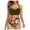 Army Green, variant on Two Piece Swimsuit For Women Clearance,Two Piece Bathing Suit, Women Floral Print High Waist Crop Tops+Shorts Two Piece Swimwear HalterBeachwear, Plus Size Swim Suit