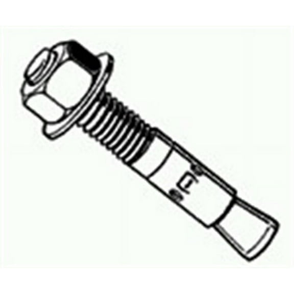 1/2" x 4-1/4" Zinc Plated Steel Concrete Wedge Stud Anchor Bolts WAS-132