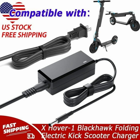 42V AC/DC Adapter Charger Compatible with X Hover-1 Blackhawk Folding Electric Kick