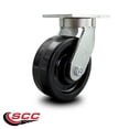 thumbnail image 2 of 8 Inch Extra Heavy Duty Phenolic Wheel Swivel Top Plate Caster Service Caster, 2 of 2