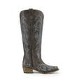 thumbnail image 2 of DREAM PAIRS Women's Embroidered Western Cowboy Boots, Knee High Cowgirl Style with Chunky Heel & Side Zipper, Comfortable Pull-On Fit, 2 of 8