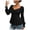 Z001-Black, variant on ZIXKCGDSE Womens Tops Summer Shirts Short Sleeve Drawstring Neck Goingout Fashion Clothes Size S