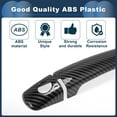 thumbnail image 4 of Unique Bargains Car Door Handle Cover Trim,Side Door Handle Cover for Chevy Malibu 2013-2015 ABS Carbon Fiber Pattern Black,1 Set, 4 of 6