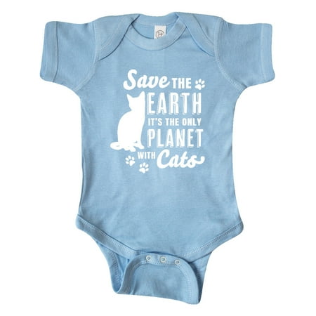 

Inktastic Save the Earth It s the Only Planet with Cats with Pawprints Gift Baby Boy or Baby Girl Bodysuit