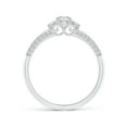 thumbnail image 2 of ANGARA Natural 0.25 Ct. Diamond Classic Ring in 14K White Gold for Women (Ring Size: 11.5), 2 of 8