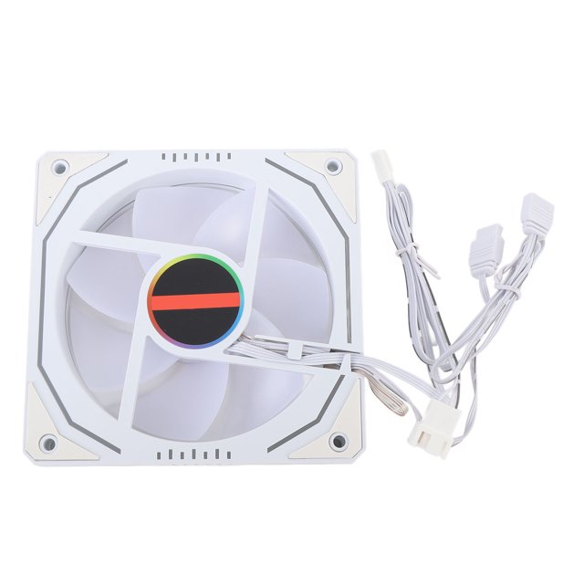 CPU Cooling Fan, 120mm ARGB Case Cooler Fan, 3 Pin PWM 800 to 1800RPM PC Case Cooler Fan, Slim Fan for Radiator, CPU Cooler, Computer Case