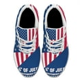 thumbnail image 2 of Happy 4th Of July Shoes Independence Day Print Sneakers Lightweight Comfortable Running Shoes for Men Women White Size 10.5, 2 of 7