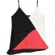 thumbnail image 1 of bar III Camiseta de Tirantes Colorblocked Cami para Mujer, Multicolor, XX-Large, 1 of 2