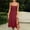 Wine, variant on Womens Bustier Corset Dress Summer Casual with Slit Spaghetti Strap Formal Midi Flowy Dresses