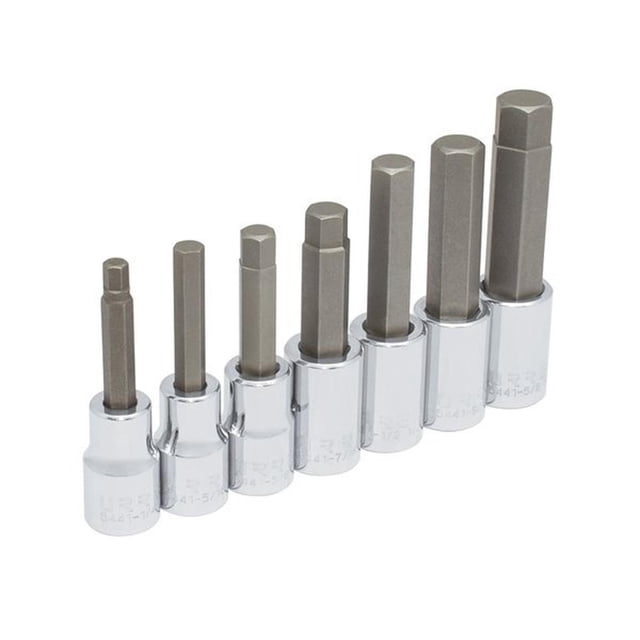 Juego de 7 dados punta hexagonal en pulgadas 1/2 Urrea 54417