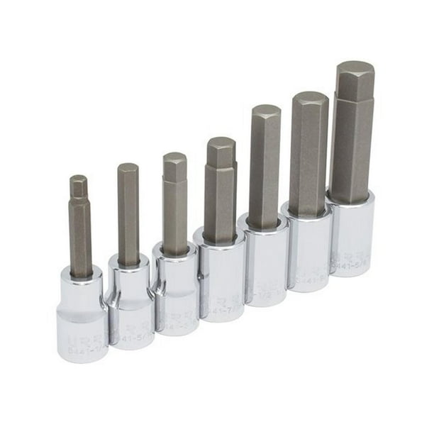 Juego de 7 dados punta hexagonal en pulgadas 1/2 Urrea 54417