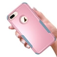 thumbnail image 7 of Defender Case Compatible with iPhone 7 Plus/ iPhone 8 Plus Case, Hybrid Heavy Duty Military Grade Full-Body Drop Shockproof Dustproof 3-Layers Rugged Protective Phone Cover, Pink+Blue, 7 of 7