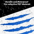 thumbnail image 5 of Unique Bargains Front Fender Arrow Sticker Decoration Motorcycle Warning Reflective Tape Waterproof PET Material Reflective Blue 4 Pcs Motorcycle Fenders 14 cm x 8 cm, 5 of 6