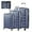 Blue, variant on COCOKUN 24 Inch Hardside Carry On Luggage, Suitcase with Double Spinner Wheels & TSA Lock, Hard Shell, Expandable Rolling Lightweight, Blue