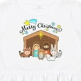 thumbnail image 4 of Inktastic Merry Christmas Cute Nativity Scene Girls Toddler Dress, 4 of 5