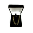thumbnail image 4 of 10k Yellow Solid Gold Figaro Chain Necklace, 3.0mm, 18", 4 of 5
