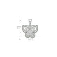 thumbnail image 4 of Sterling Silver Butterfly Pendant Necklace for Women with Openwork Design, Cubic Zirconia Border, Symbolic Nature Jewelry for Transformation and Renewal, 4 of 6