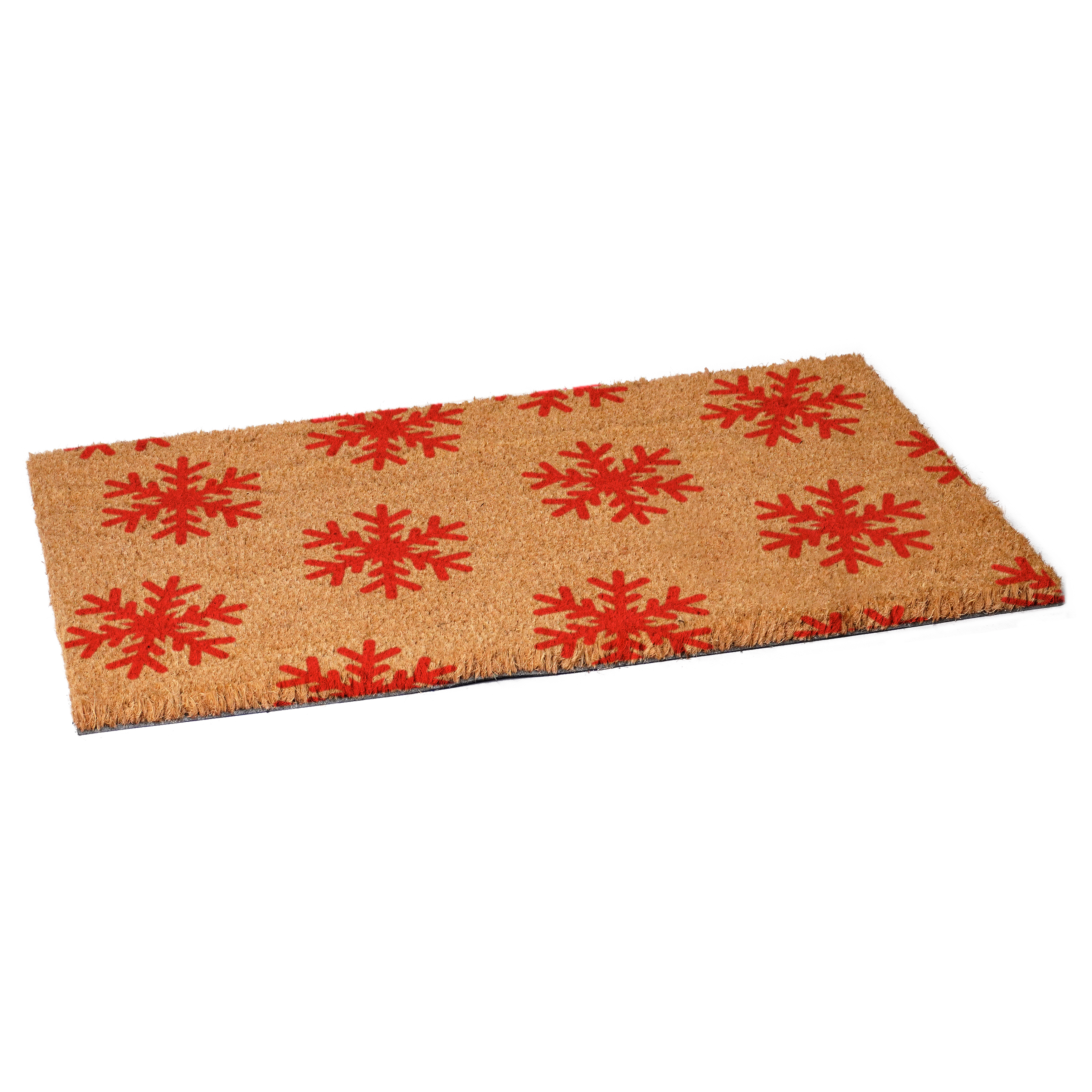 Red Snowflakes Doormat 17" x 29"