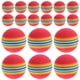thumbnail image 3 of EeaseMX 20 pelotas de arcoíris de EVA para entrenamiento, elásticas, para practicar en interiores y deportes de patio., 3 of 7