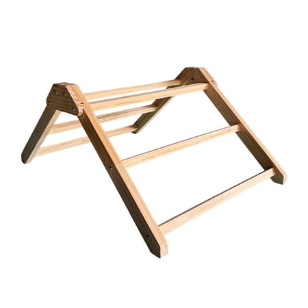 Portable Detachable Chicken Stand Outdoor Wood Pet Roosting Platform for Small Poultry Coop Accessory Pet Supplies 50x36x23 cm Beige